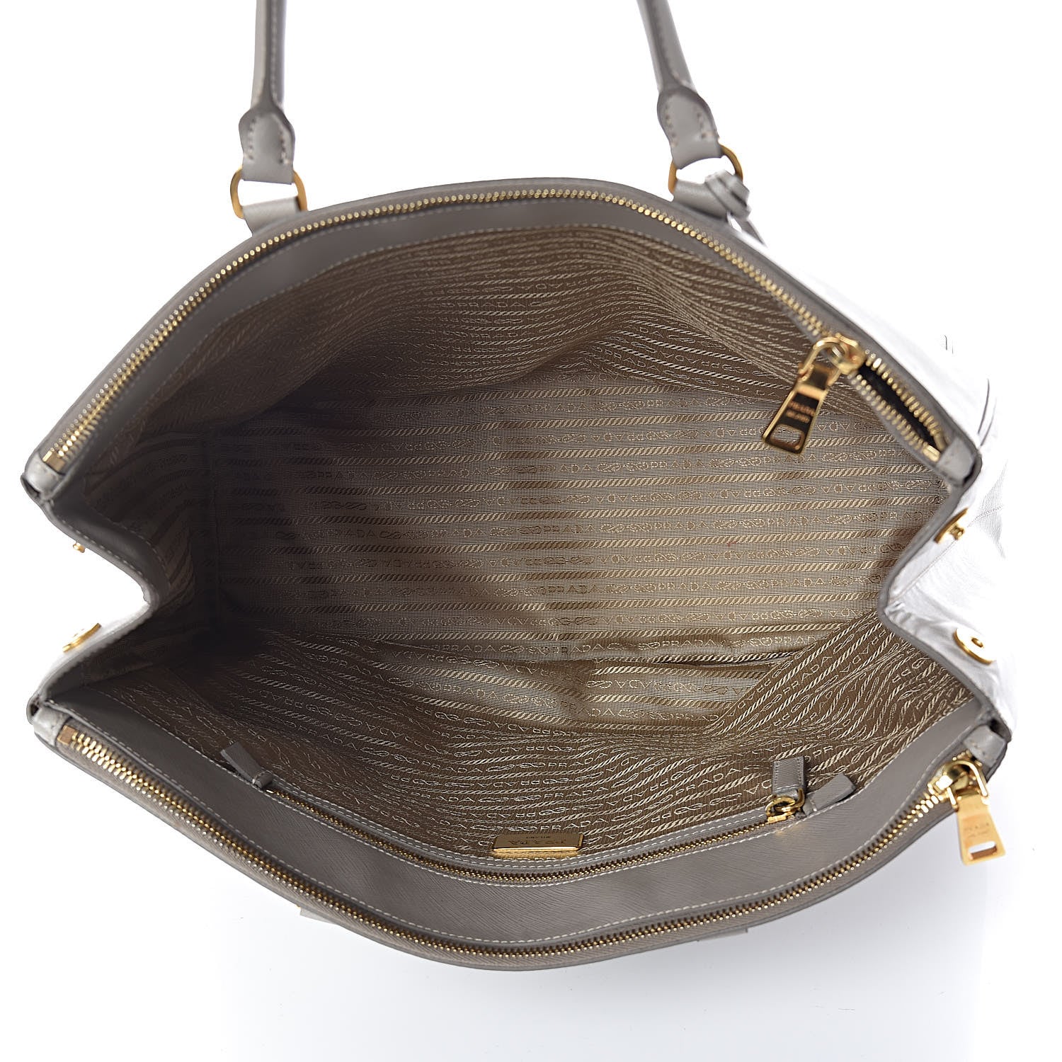 Prada Saffiano Lux Extra Large Galleria Double Zip Tote Pomice 5 of 7