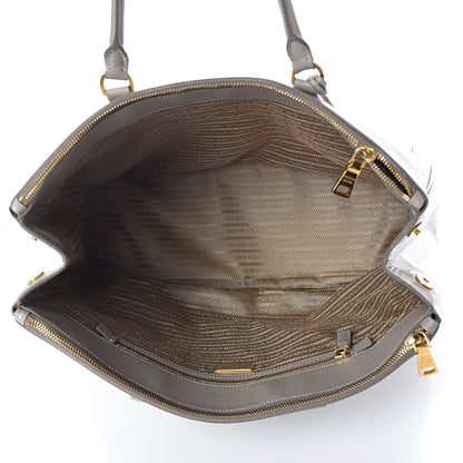 Prada Saffiano Lux Extra Large Galleria Double Zip Tote Pomice 5 of 7