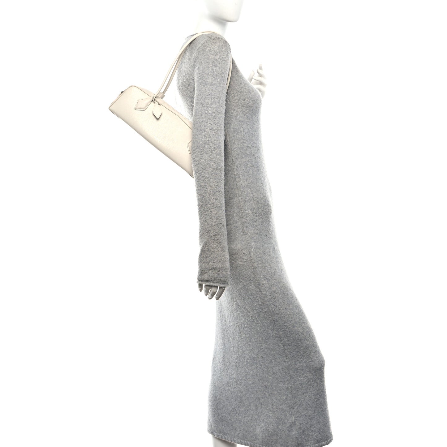 Goatskin Medium Le Teckel Bag Ivoire