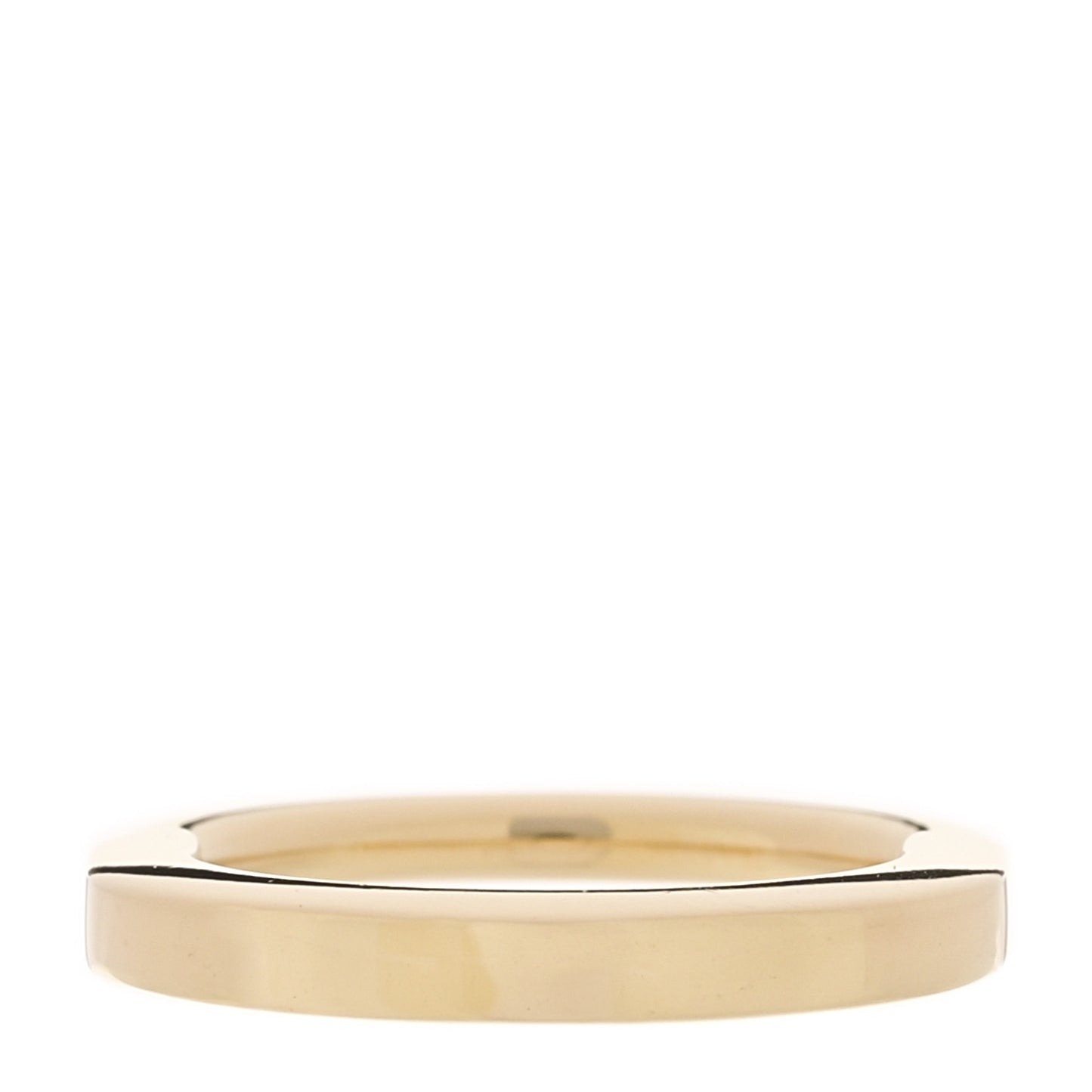 18K Yellow Gold Diamond Lock Ring 57 8