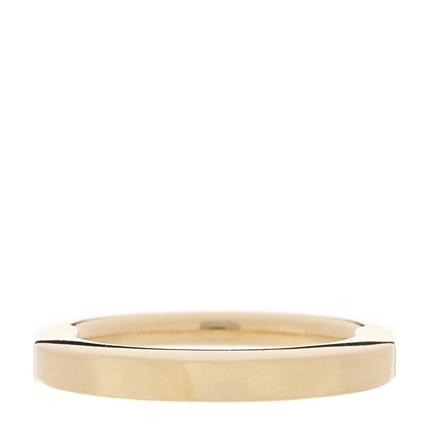 Tiffany 18K Yellow Gold Diamond Lock Ring 57 8 3 of 4