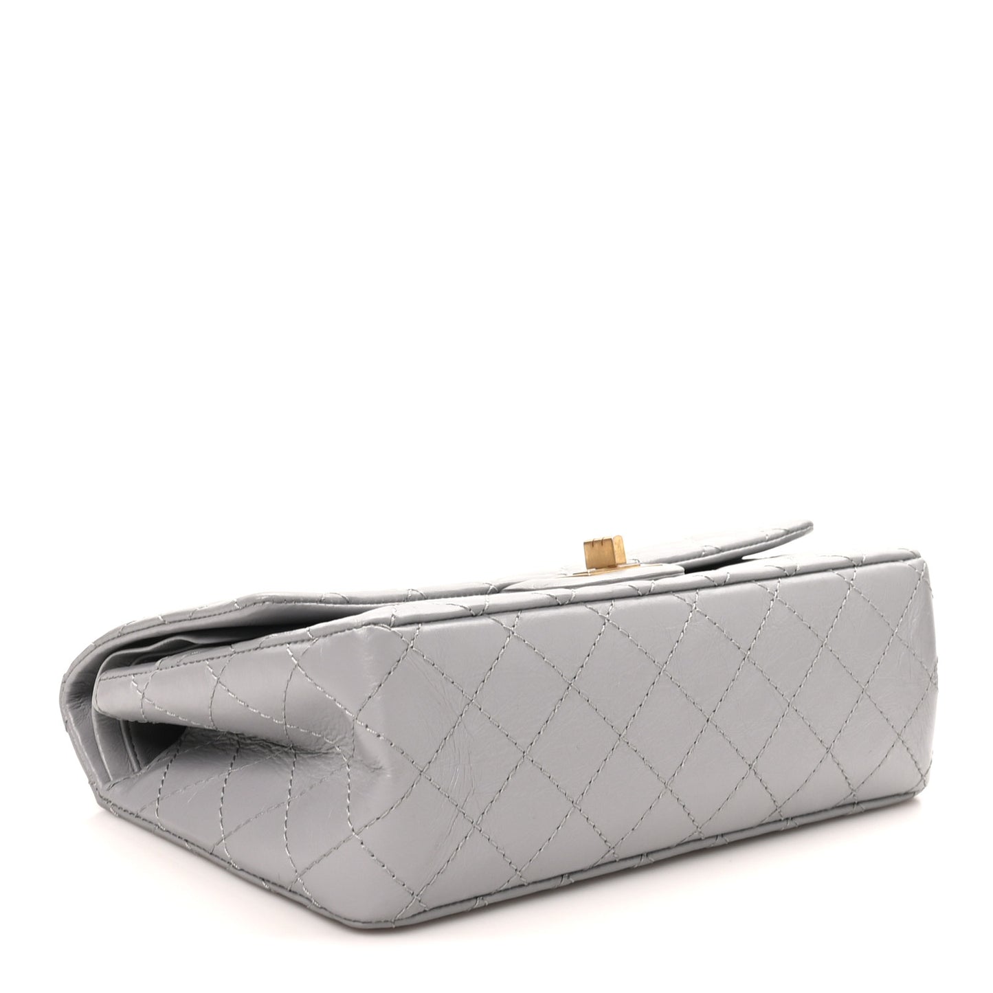 Aged Calfskin Quilted 2.55 Reissue 225 Flap Grey