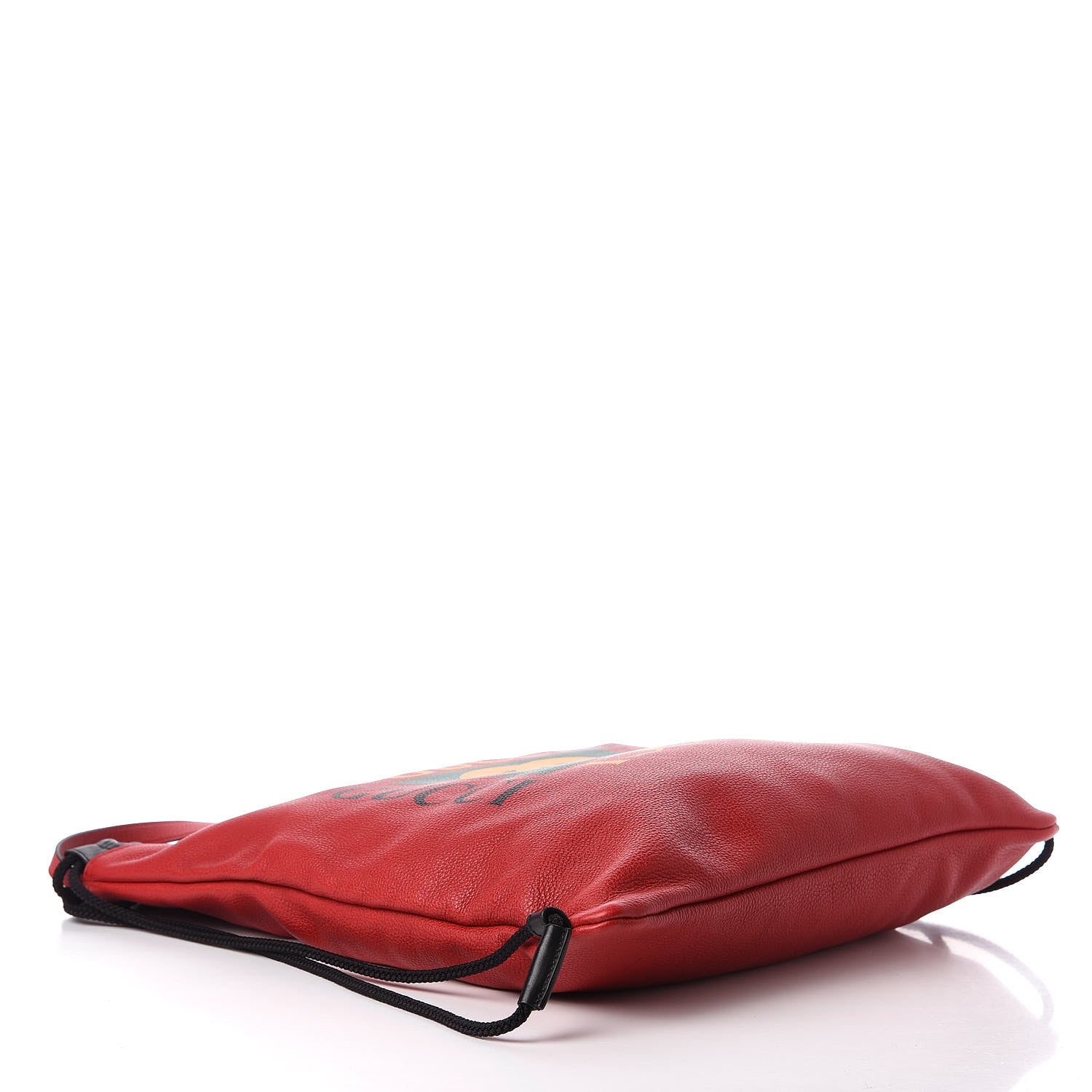 Gucci Calfskin Mens Logo Drawstring Backpack Red 4 of 13