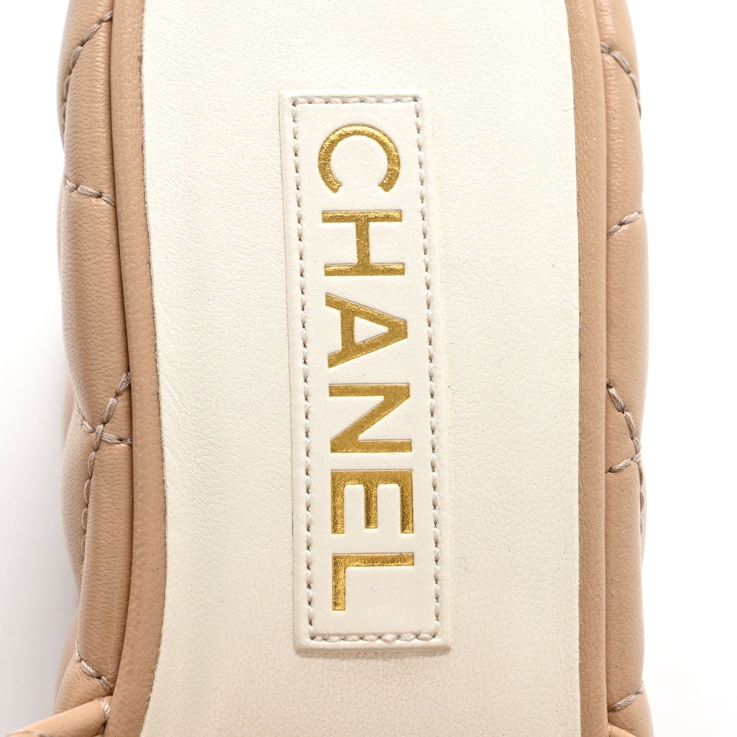 Chanel Lambskin Quilted Camelia CC Wedge Sandal Mules 39 Beige 7 of 10