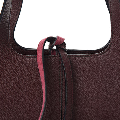 Celine Baby Grained Calfskin Small Tri-Fold Bag Burgundy 9 of 9