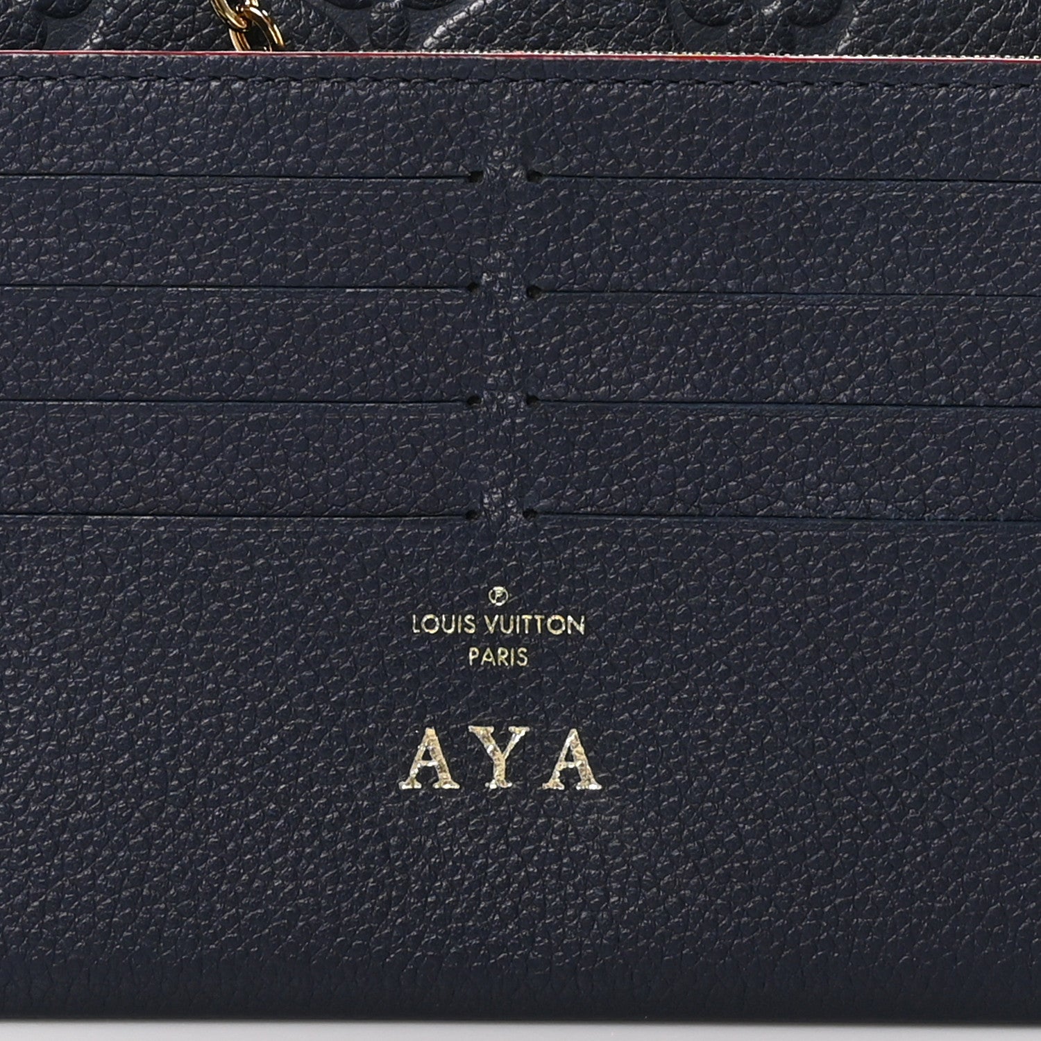 Louis Vuitton Empreinte Pochette Felicie Chain Wallet Marine Rouge 11 of 11