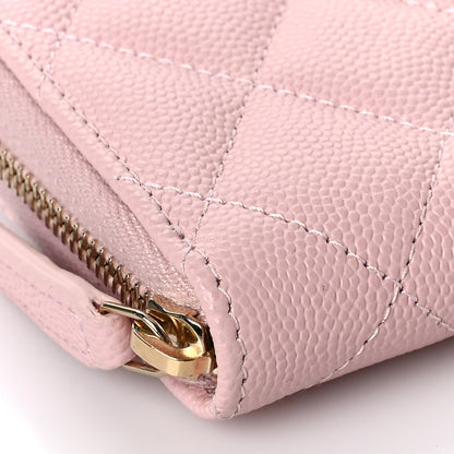 Chanel Caviar Quilted Zip Coin Purse Light Pink 8 of 10