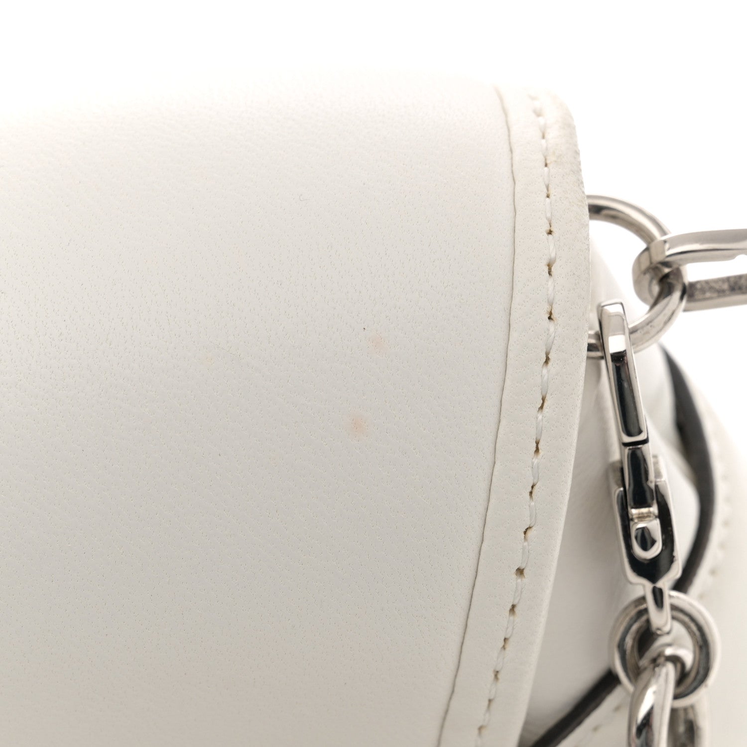 Gucci Nappa Vertical Matelasse Medium Maxi Horsebit Chain Shoulder Bag Mystic White 13 of 13