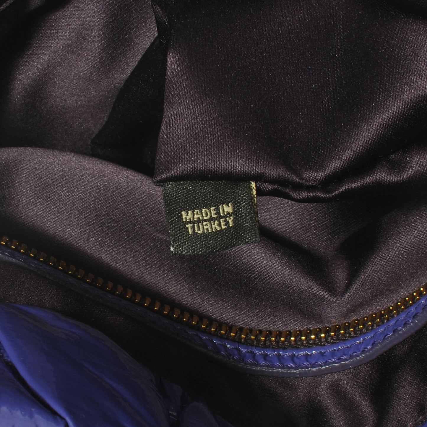 Vinyl Matelasse Tote Iris