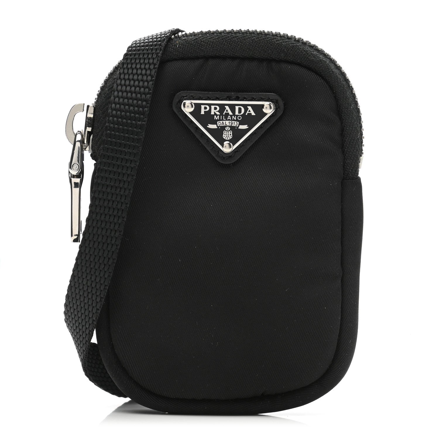 Prada Tessuto Nylon Mini Pouch Black Purse Black 1 of 7