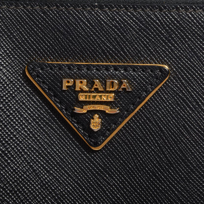 Prada Saffiano Lux Large Double Zip Tote Nero Black 5 of 11