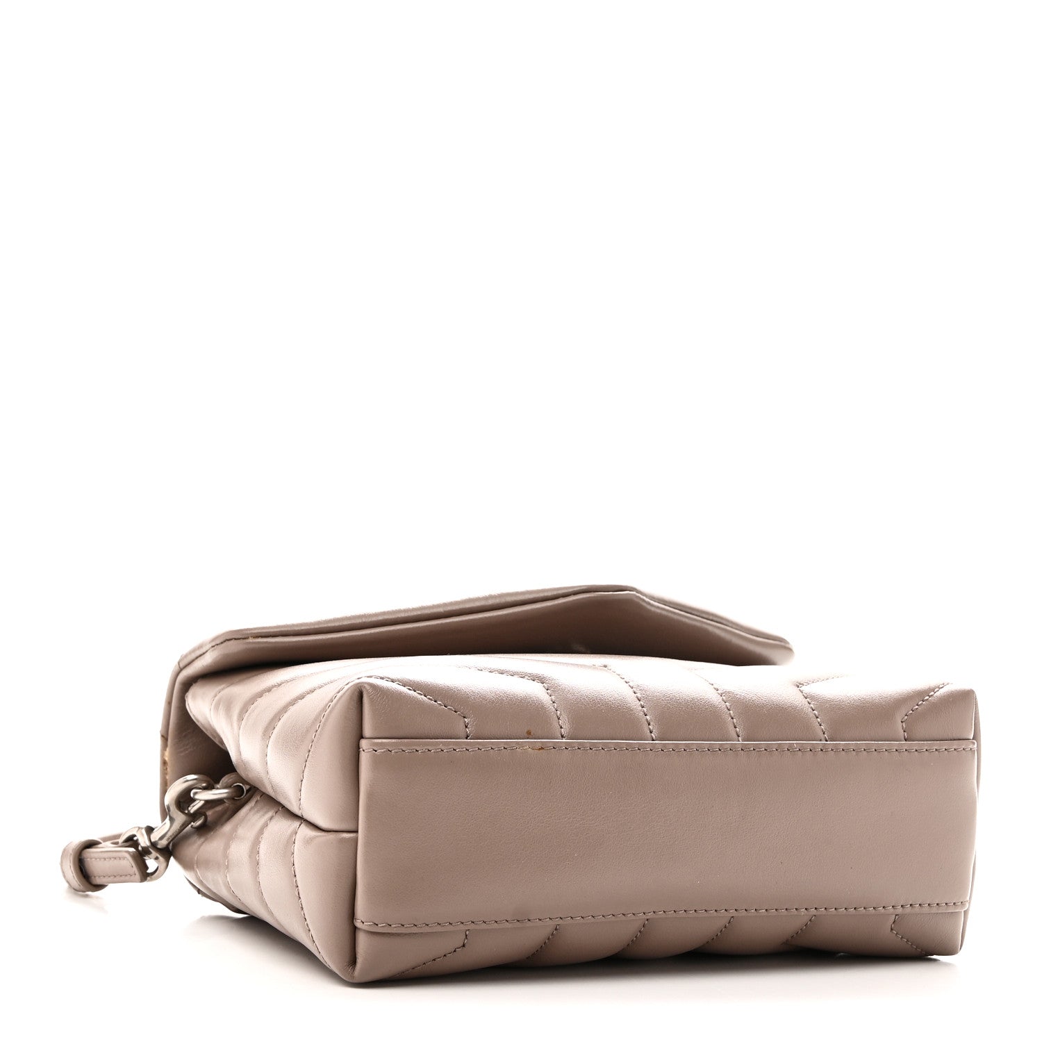 Saint Laurent Calfskin Y Quilted Monogram Toy Loulou Crossbody Bag Mink 4 of 12