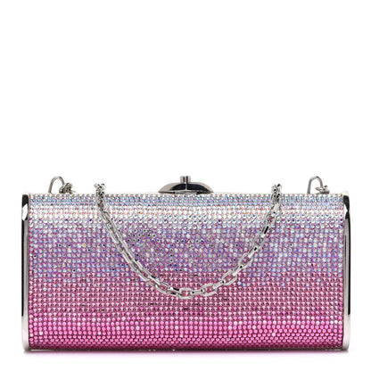Judith Leiber Swarovski Crystal Minaudiere Clutch Pink 1 of 7