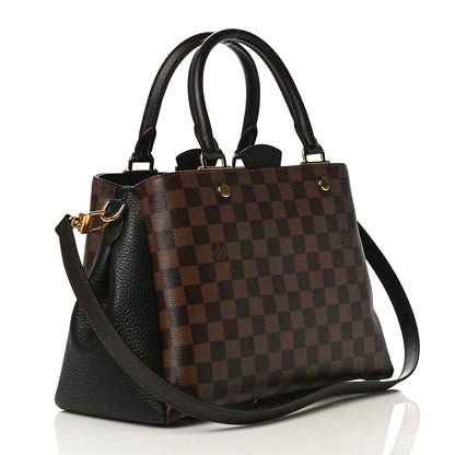 Louis Vuitton Damier Ebene Cuir Taurillon Brittany Black 3 of 8