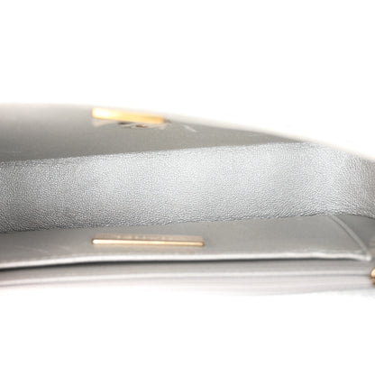 Chanel Mirror Calfskin Metallic Calfskin Quilted Hollywood Boulevard Mini Flap With Star Coin Purse Silver 6 of 11