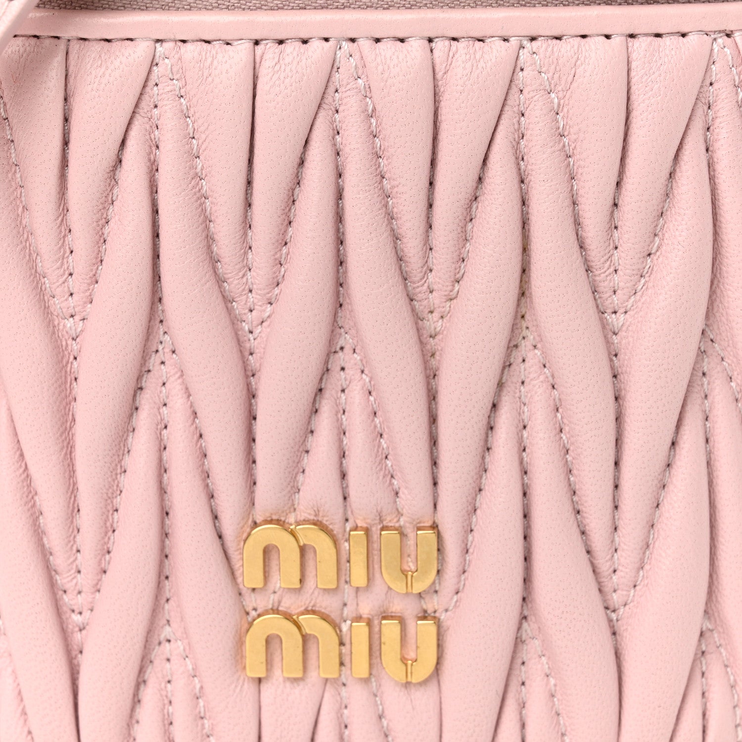 Miu Miu Nappa Matelasse Micro Vanity Case Alabastro 9 of 12