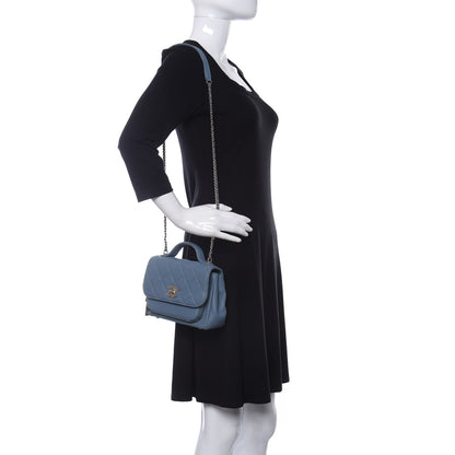 Chanel Caviar Quilted Mini Business Affinity Flap Light Blue 2 of 12