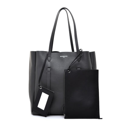 Balenciaga Veau Baltimore Double Sided Small Everyday Tote Gris Fossile Black 1 of 10