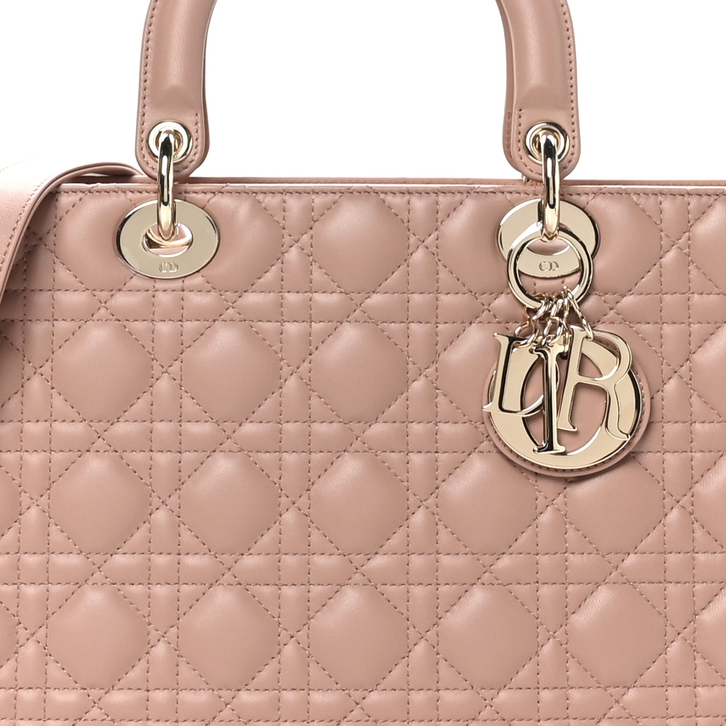 Lambskin Cannage Large Lady Dior Fard