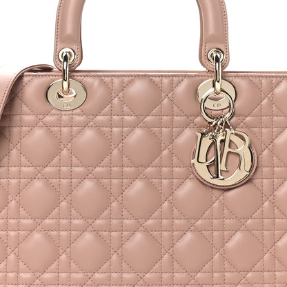 Christian Dior Lambskin Cannage Large Lady Dior Fard 8 of 10