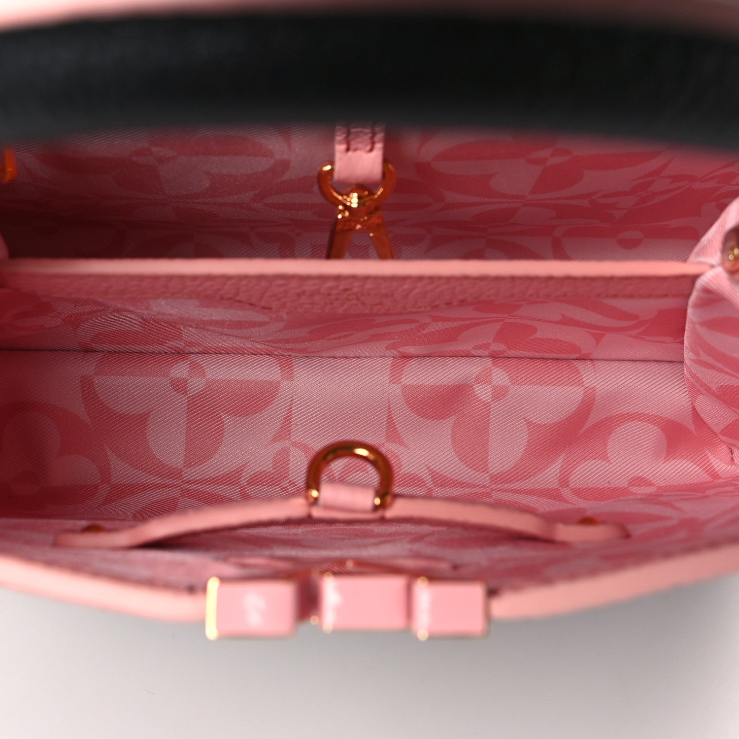 Louis Vuitton Taurillon Capucines BB Black Pink 4 of 8