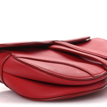 Christian Dior Ultra Matte Calfskin Mini Saddle Bag Red 9 of 13