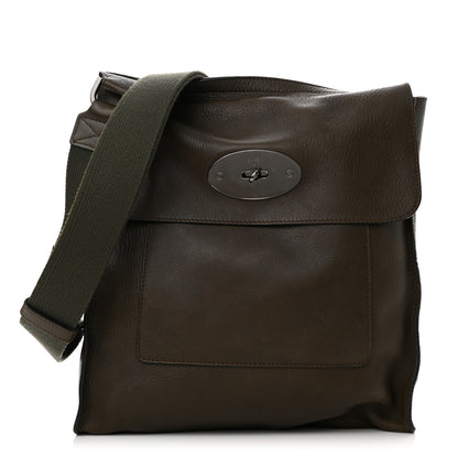 Mulberry Natural Grain Calfskin Antony Messenger Crossbody Green 1 of 11