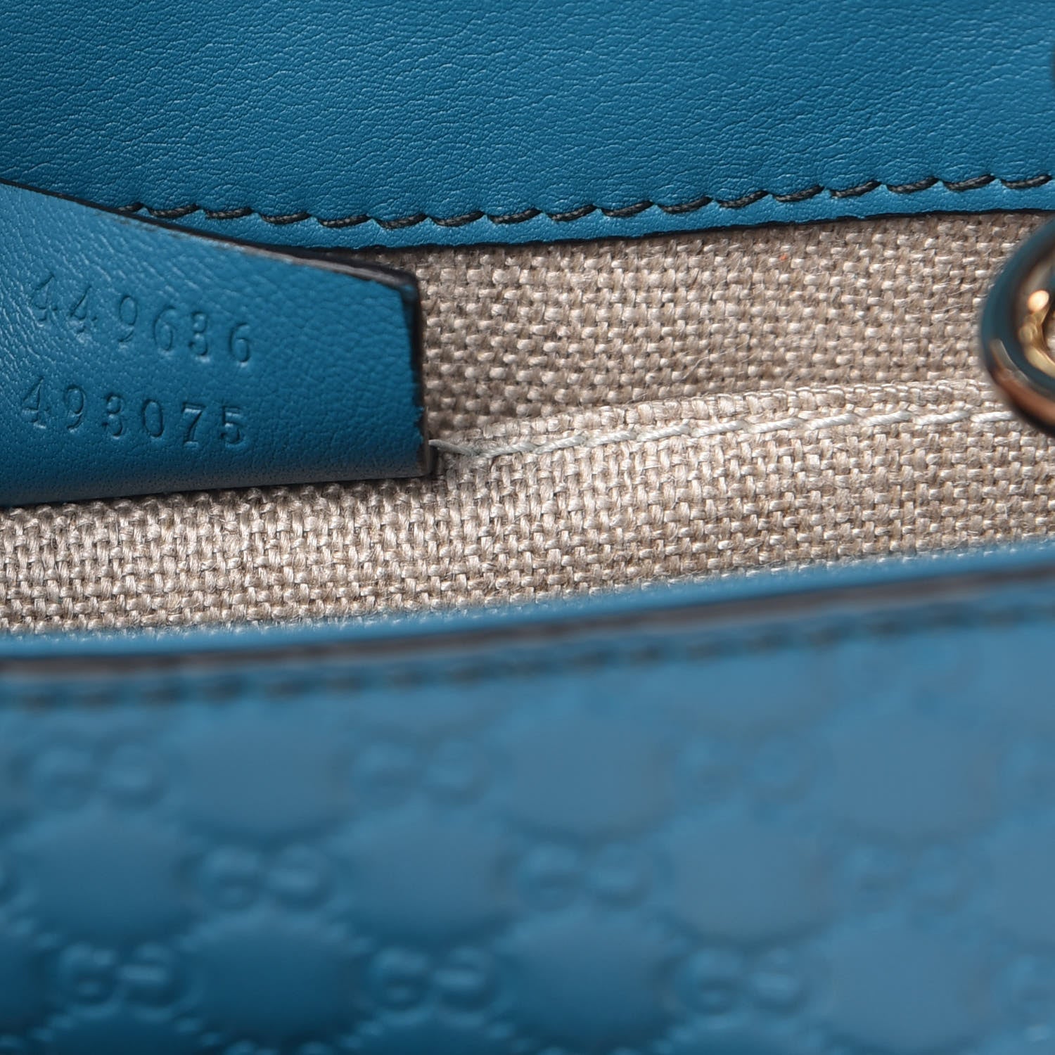Gucci Microguccissima Mini Emily Shoulder Bag Deep Cobalt 7 of 10