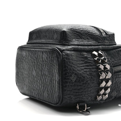 MCM Visetos Side Stud X-Mini Stark Bebe Boo Backpack Black 10 of 10