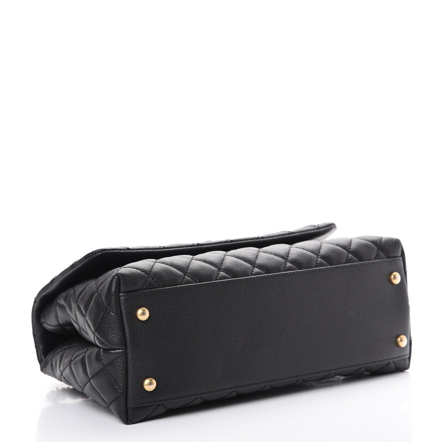 Chanel Caviar Quilted Small Coco Handle Flap Black 3 of 10