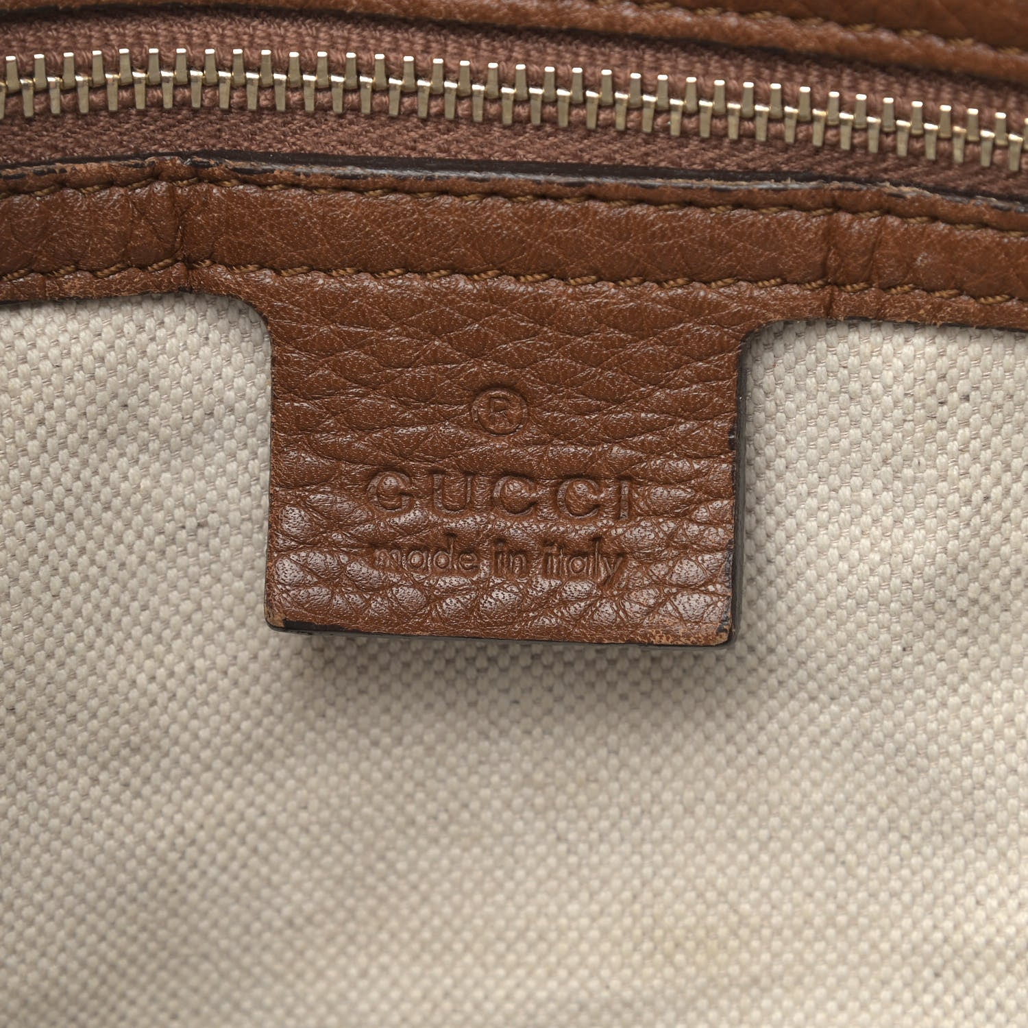 Gucci Pebbled Calfskin Large Bella Hobo Cuir 5 of 21