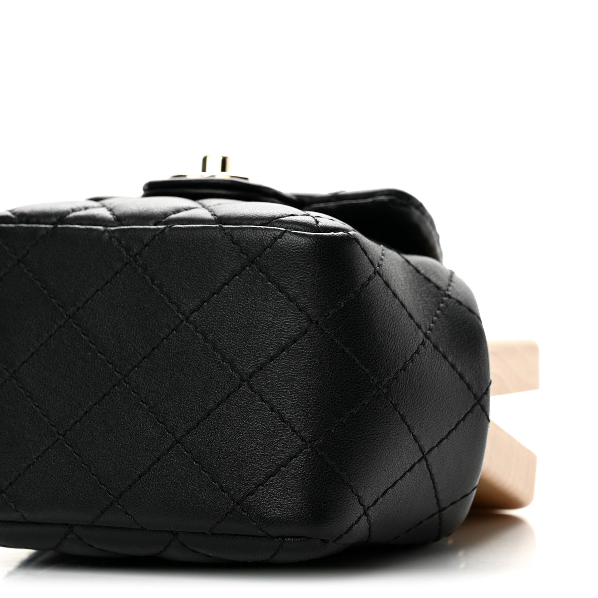 Lambskin Quilted Hollywood Clutch Black