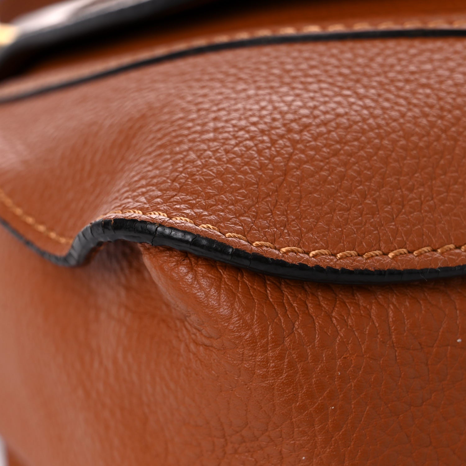 Chloe Calfskin Medium Marcie Satchel Tan 8 of 18