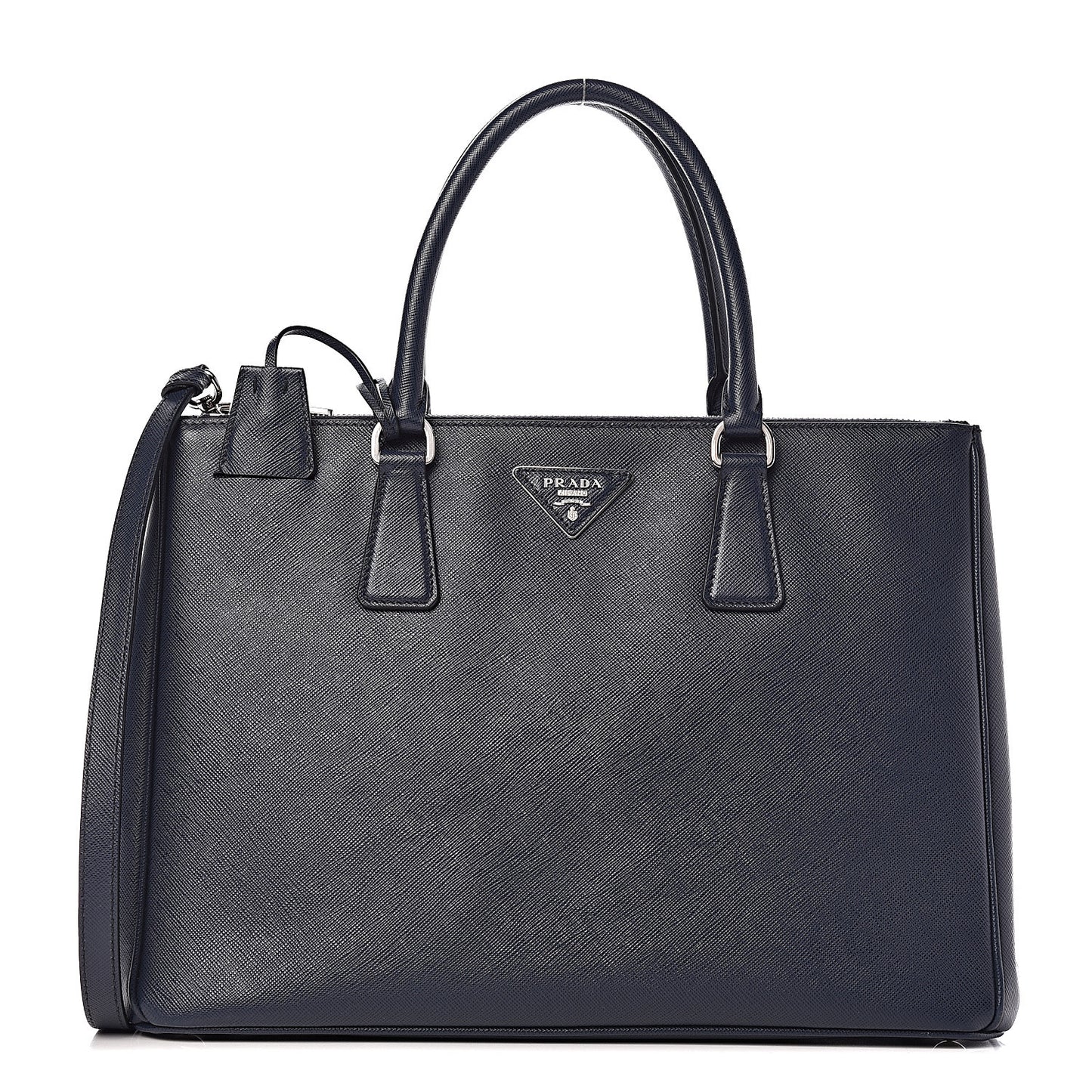 Saffiano Medium Galleria Double Zip Tote Baltico