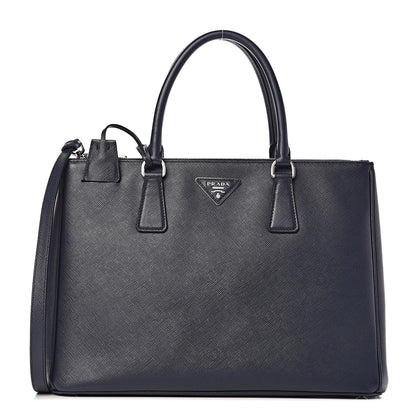 Prada Saffiano Medium Galleria Double Zip Tote Baltico 1 of 14
