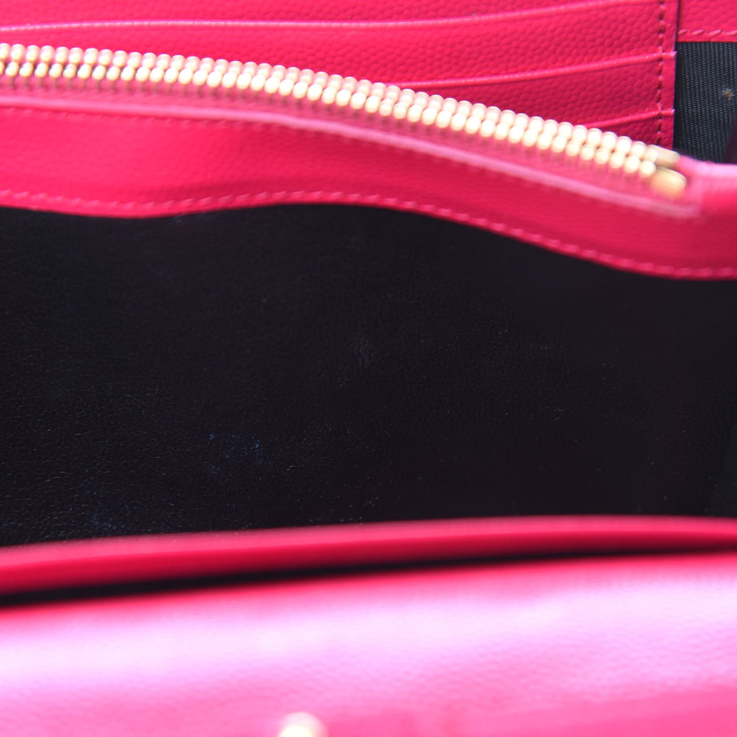Grain De Poudre Matelasse Chevron Monogram Chain Wallet Bubblegum