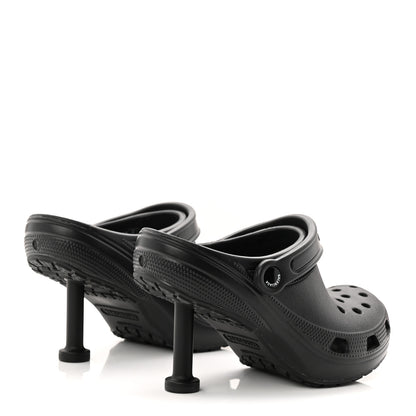 Balenciaga X CROCS Rubber Womens Madame 80 Sandals 37 Black 5 of 10