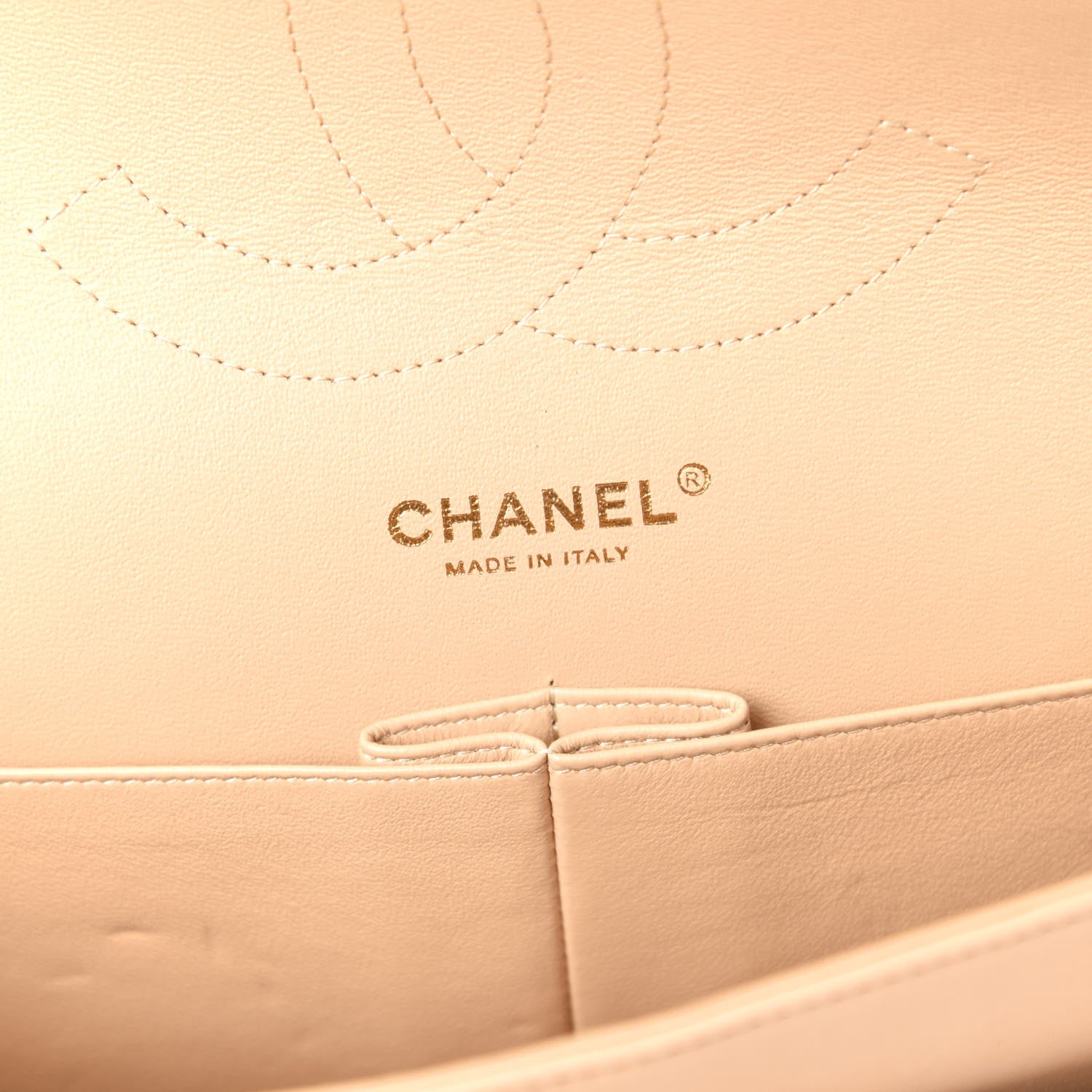 Chanel Lambskin Quilted Jumbo Double Flap Beige 8 of 13