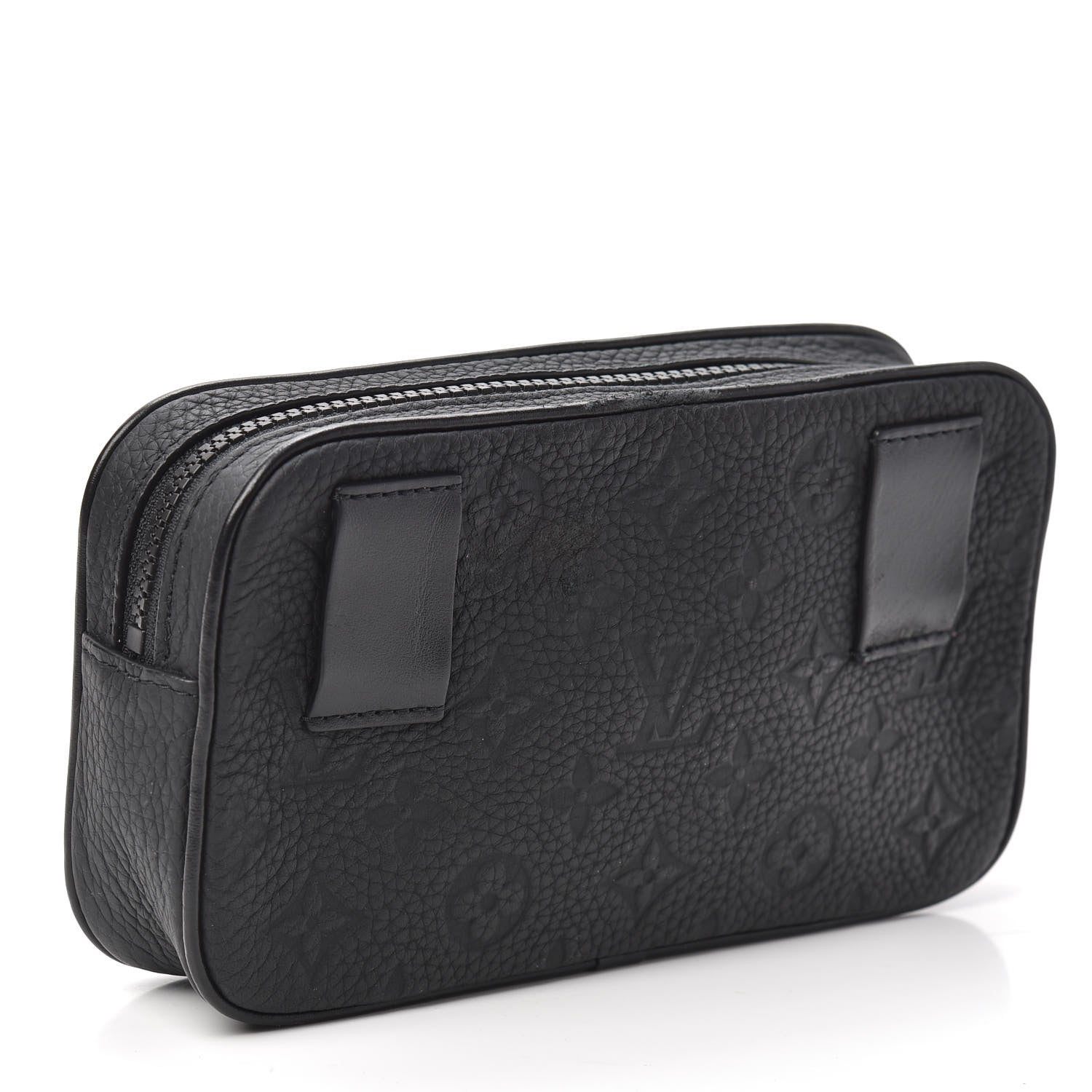 Louis Vuitton Taurillon Monogram Uniformes Solar Ray Soft Pochette Volga Belt Bag Black 3 of 9