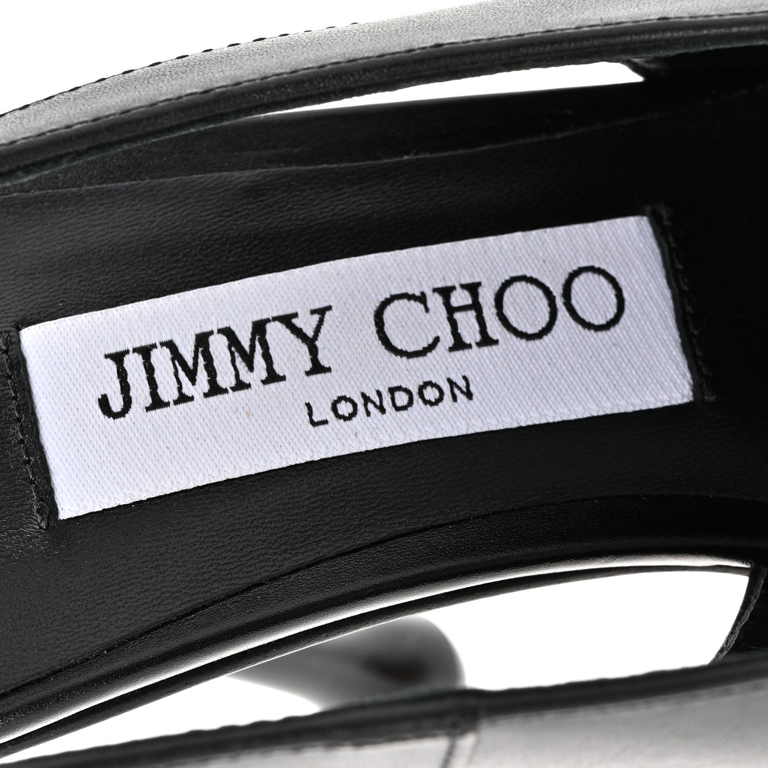 Jimmy Choo Calfskin Isa 95 Slingback Pumps 38.5 Black 8 of 9