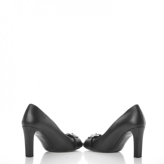 Gucci Calfskin GG Buckle Pumps 36 Black 5 of 9