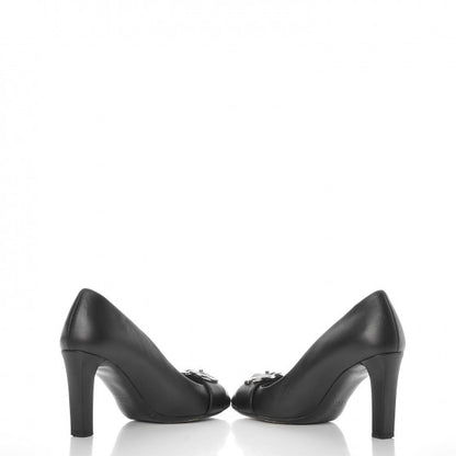 Gucci Calfskin GG Buckle Pumps 36 Black 5 of 9