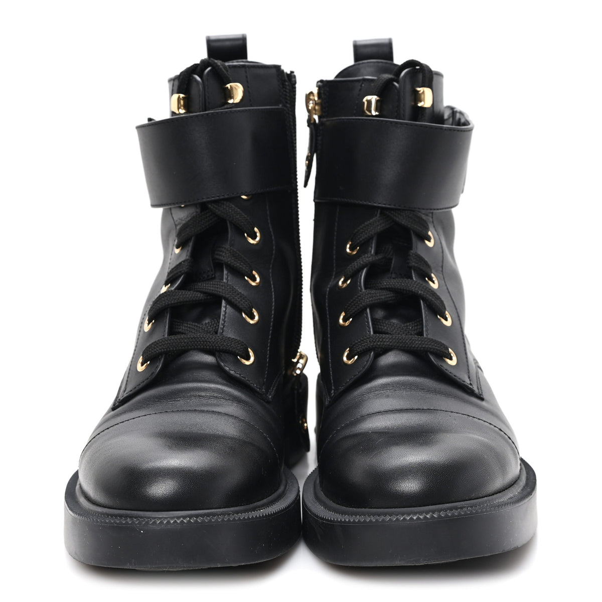 Calfskin Territory Flat Ranger Boots 38 Black