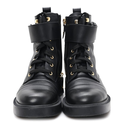 Louis Vuitton Calfskin Territory Flat Ranger Boots 38 Black 2 of 10
