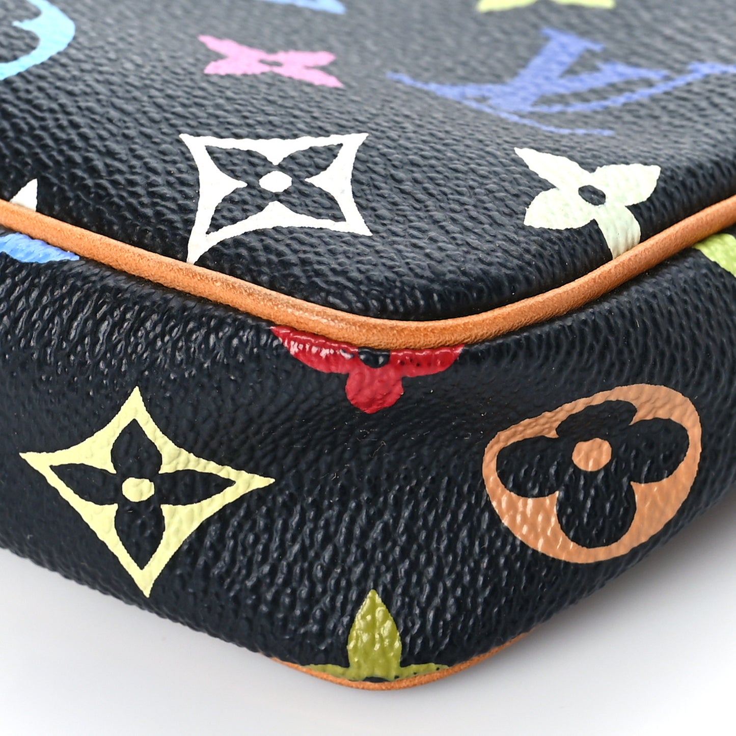 Monogram Multicolor Pochette Accessories Black