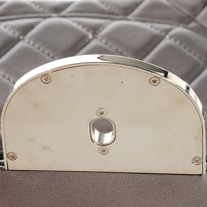 Chanel Lambskin Medium Double Flap w Bijoux Chain Grey 6 of 10