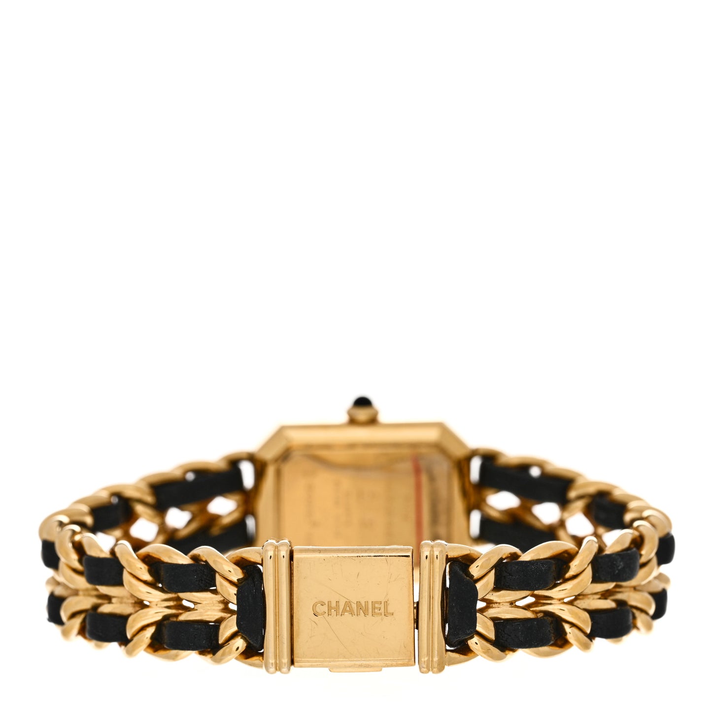 Stainless Steel Lambskin 20mm Chain Premiere Quartz Watch Gold XL
