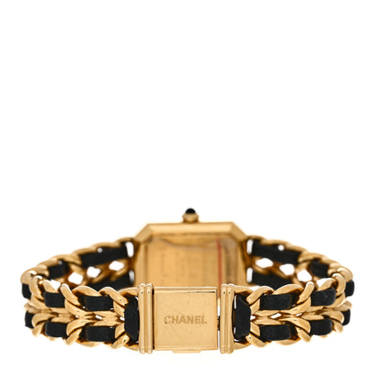 Chanel Stainless Steel Lambskin 20mm Chain Premiere Quartz Watch Gold XL 3 of 4