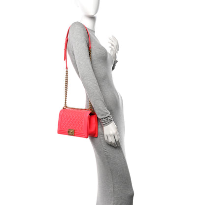 Chanel Patent Quilted Medium Boy Flap Pink 2 of 11