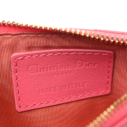 Christian Dior Patent Cannage Lady Dior Key Pouch Pink 6 of 8